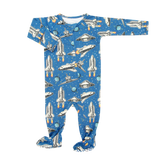 Deep In Orbit Zipper Footie Aaria Tees