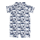 Deep Sea Creatures Whale Polo Romper Aaria Tees