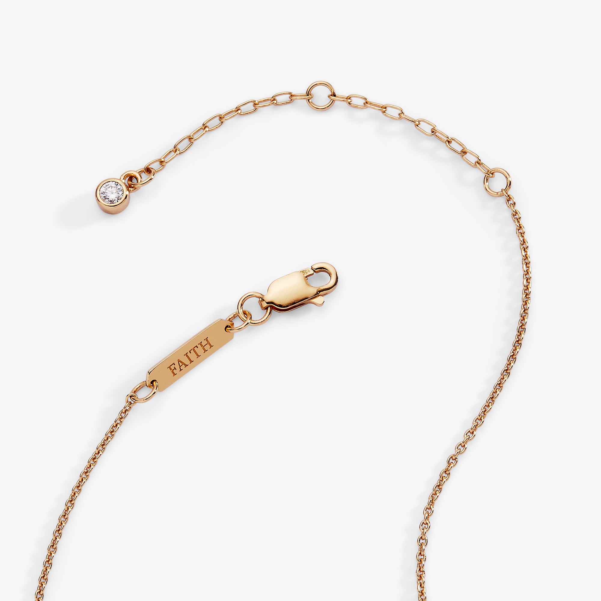 Cross Delicate Pave Crystal Pendant Necklace - Aaria Tees Aaria Tees