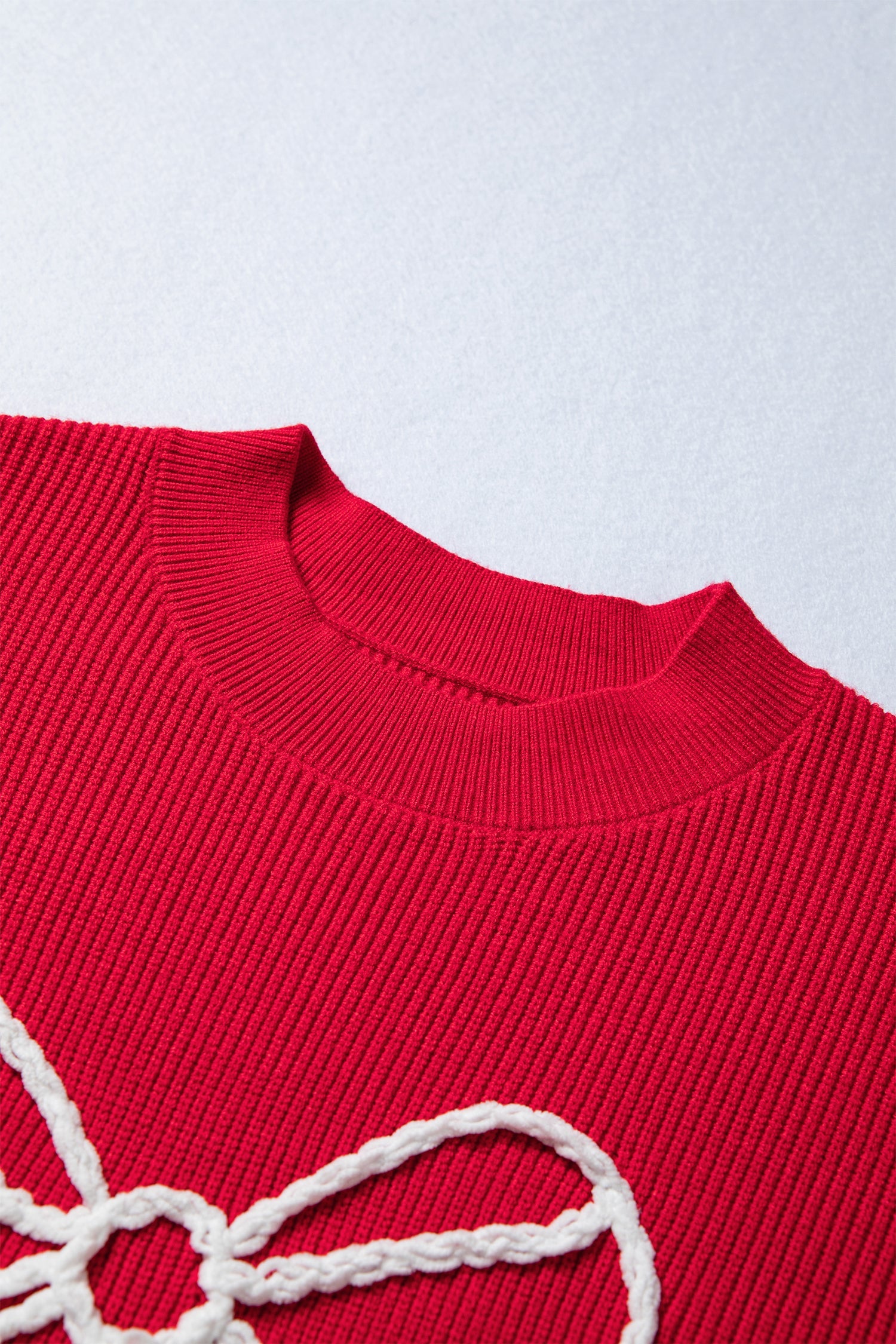 Arya Embroidered Graphic Ribbed Sweater - Aaria Tees Aaria Tees
