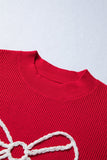 Arya Embroidered Graphic Ribbed Sweater - Aaria Tees Aaria Tees