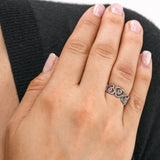 Diabetes Awareness Hearts Stainless Steel Ring - Aaria Tees Aaria Tees