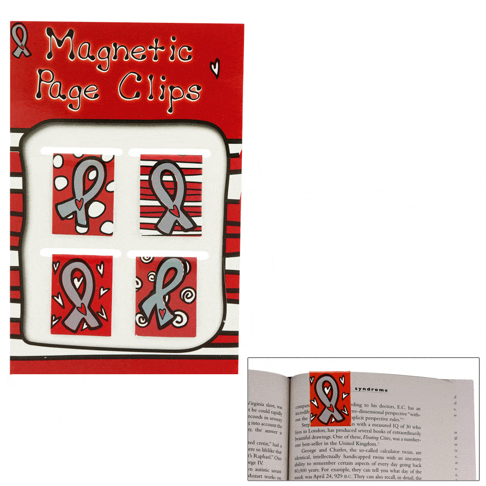 Diabetes Awareness Magnetic Book Clips - Set of 4 - Aaria Tees Aaria Tees