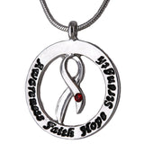 Diabetes Awareness Words of Inspiration Necklace - Aaria Tees Aaria Tees