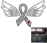Diabetes Ribbon Angel Window Bling - Aaria Tees Aaria Tees