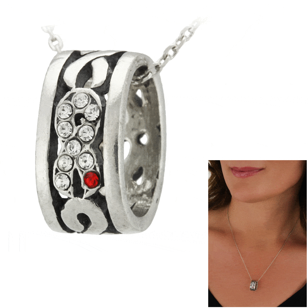 Diabetes Ribbon Ring Necklace - Aaria Tees Aaria Tees