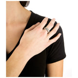 Diabetes Ribbon Swarovski Crystal Ring - Aaria Tees Aaria Tees