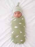 Dinosaur Jacquard Knit Baby Blanket - Aaria Tees Aaria Tees