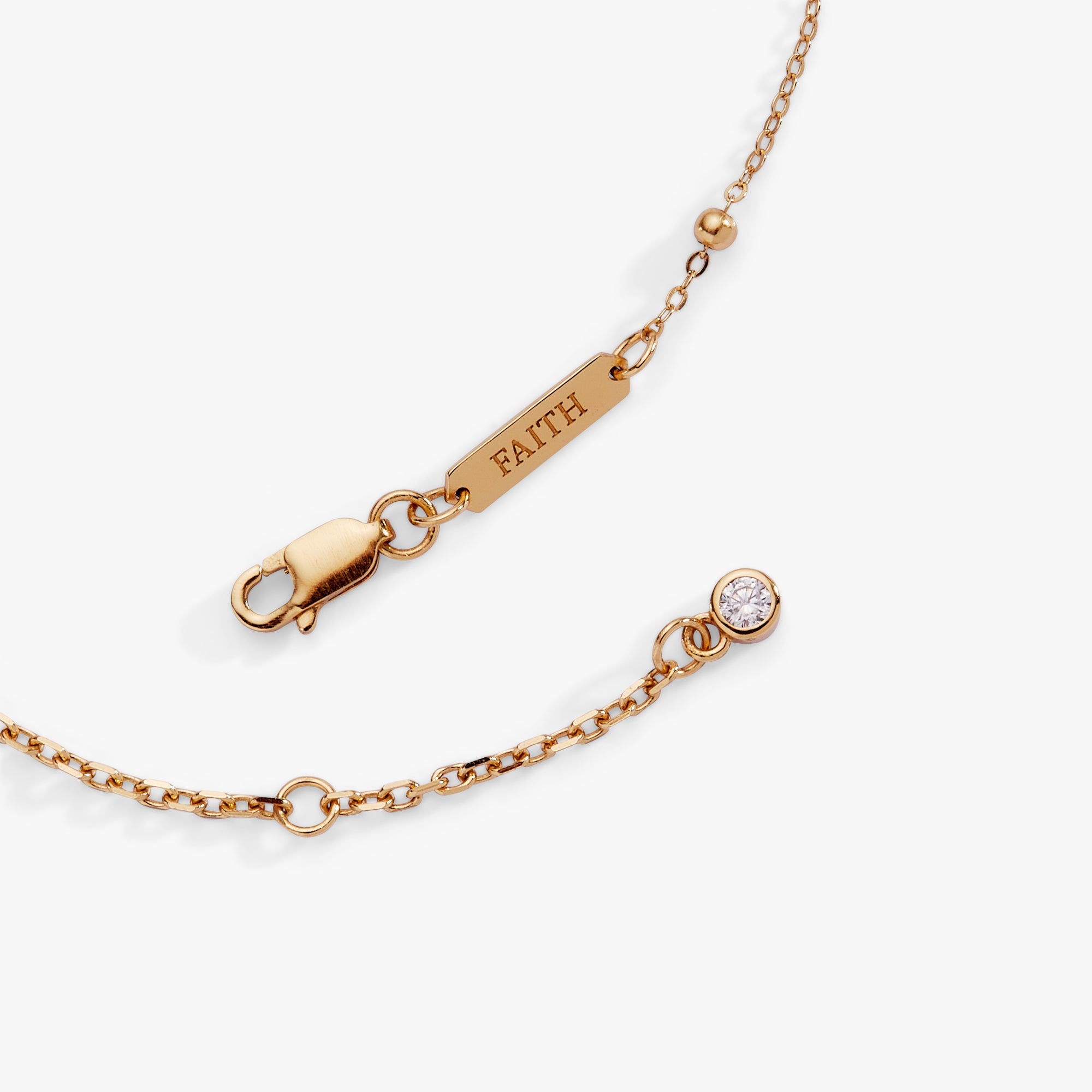 Cross Delicate Pave Crystal Beaded Strand Bracelet - Aaria Tees Aaria Tees