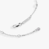 Cross Delicate Pave Crystal Beaded Strand Bracelet - Aaria Tees Aaria Tees