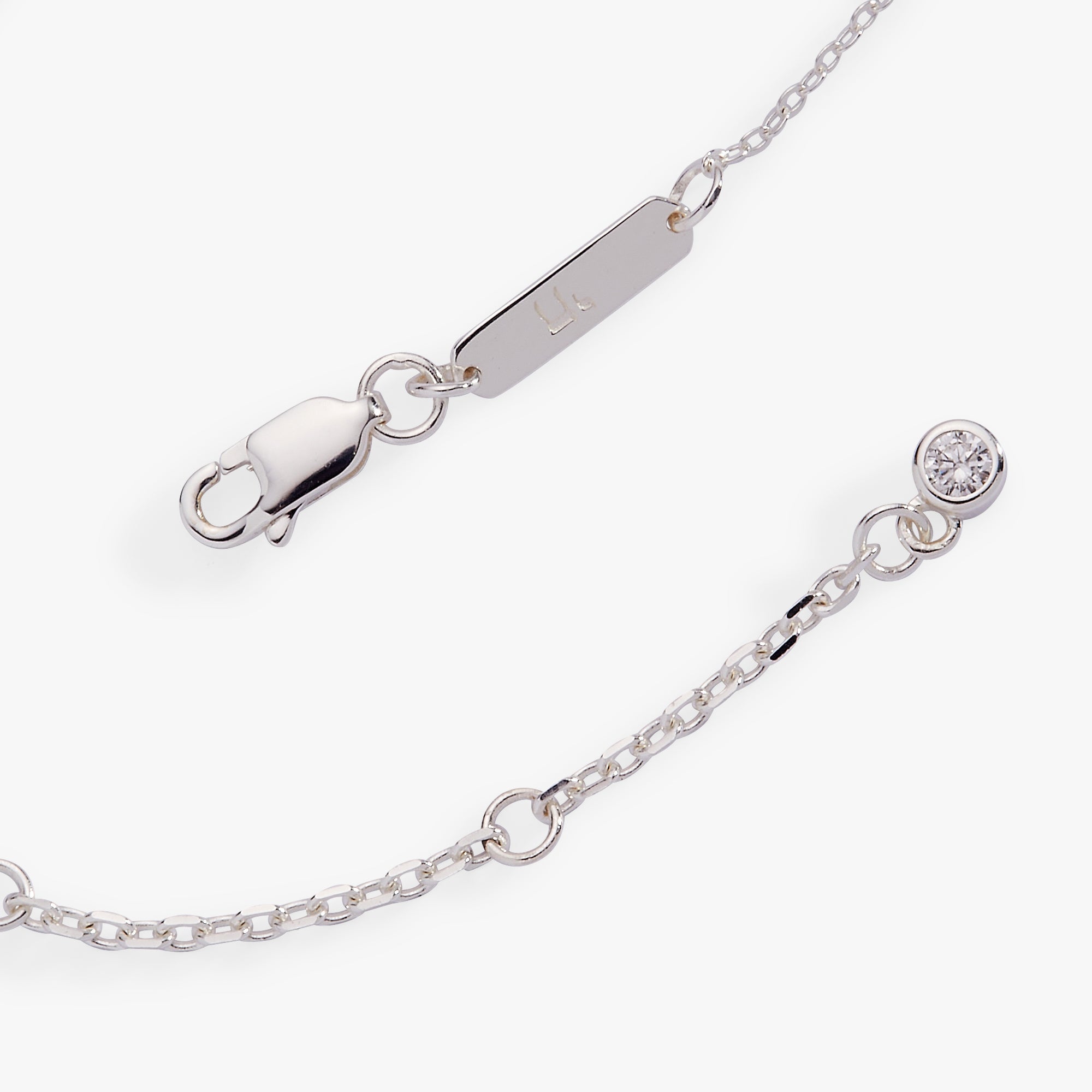 Star of David Delicate Pave Beaded Chain Bracelet - Aaria Tees Aaria Tees