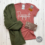Don't Hate Propagate Clay Short Sleeve Tee With Mint Ink - Aaria Tees Aaria Tees