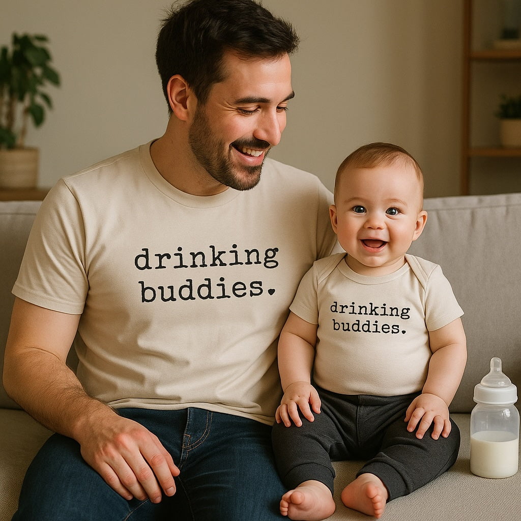 adult graphic tee | drinking buddies - Aaria Tees Aaria Tees