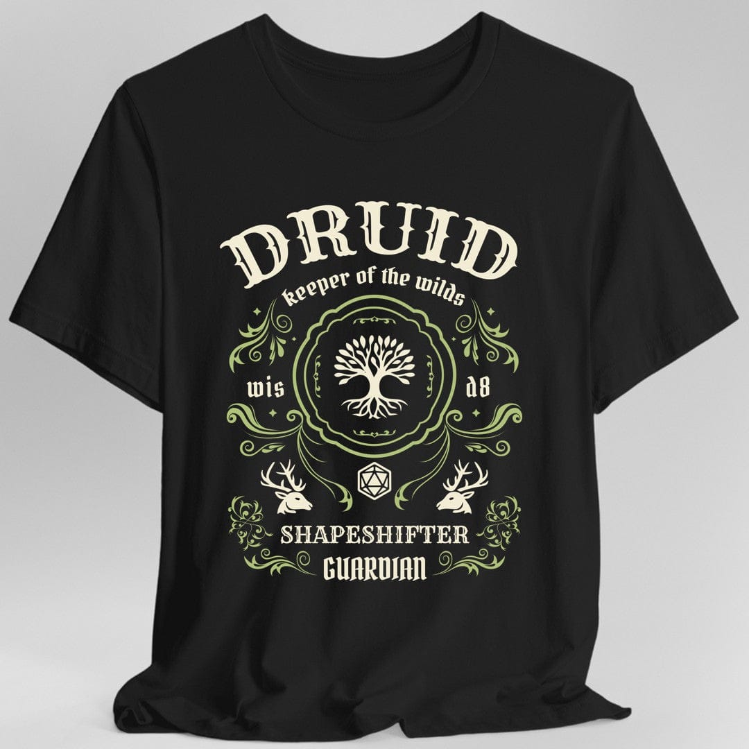 Druid Class Vintage Label T-Shirt - Aaria Tees Aaria Tees