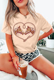 Khaki Rodeo Horse Graphic Western Cowgirl Fashion T Shirt Aaria Tees