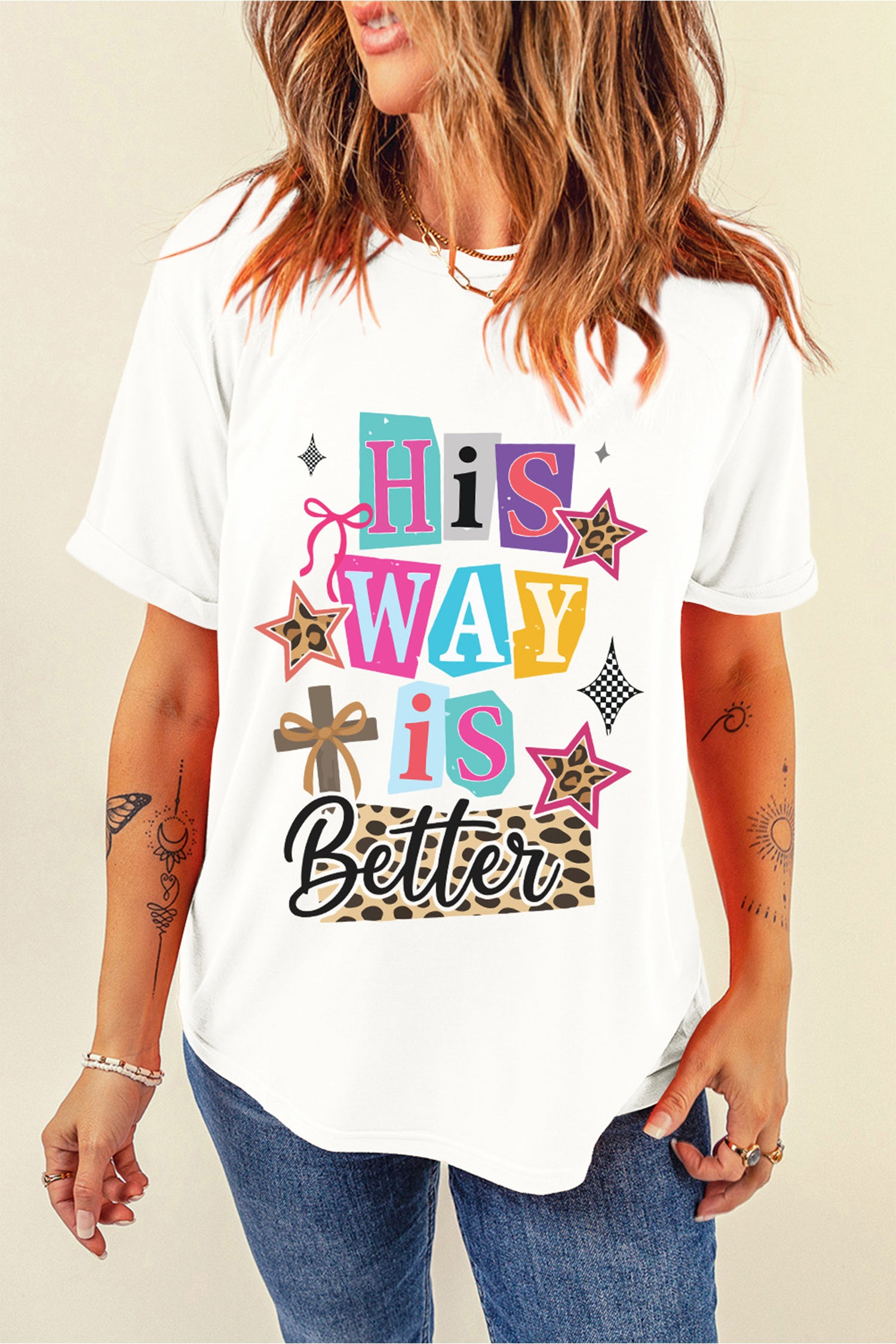 White His Way Is Better Easter Celebration Tee - Aaria Tees Aaria Tees