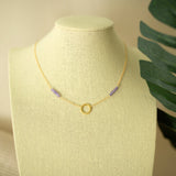 Amethyst Solara Necklace Aaria Tees