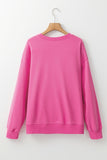 Rose Red Floral MAMA Embroidered Graphic Pullover Sweatshirt - Aaria Tees Aaria Tees