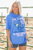 Sky Blue Rodeo Forever Western Graphic Tee - Aaria Tees Aaria Tees