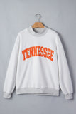 Light Grey TN TENNESSEE Double Printed Reversible Mock Neck Sweatshirt - Aaria Tees Aaria Tees