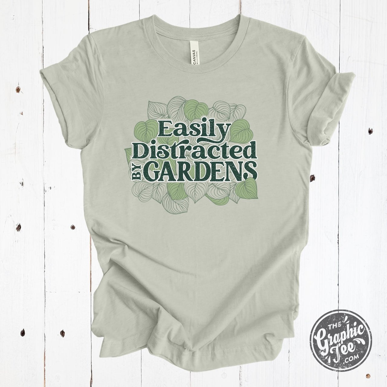 Easily Distracted By Gardens Short Sleeve Tee - Aaria Tees Aaria Tees