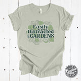 Easily Distracted By Gardens Short Sleeve Tee - Aaria Tees Aaria Tees