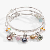 Crystal Bunny Bangles Set of 3 - Aaria Tees Aaria Tees