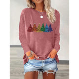 Women’s Christmas Shirt | Cute Christmas Tree Graphic Tee Aaria Tees