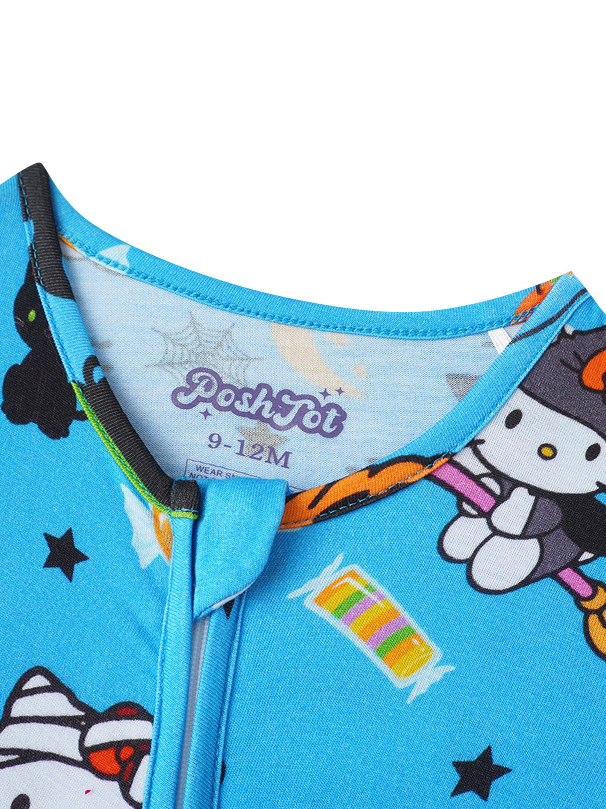 PoshTOT Sanrio Hello Kitty Candy Bamboo Baby Convertible Zippy Romper - Aaria Tees Aaria Tees