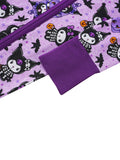 PoshTOT Sanrio Kuromi Purple Bamboo Baby Convertible Zippy Romper - Aaria Tees Aaria Tees