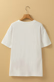 White FLOWER MARKET Graphic T Shirt - Aaria Tees Aaria Tees