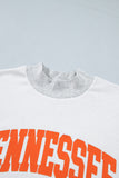 Light Grey TN TENNESSEE Double Printed Reversible Mock Neck Sweatshirt - Aaria Tees Aaria Tees