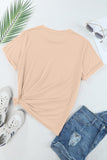 Cherry Graphic Round Neck Short Sleeve T-Shirt Aaria Tees