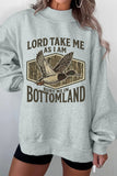 Gray Exposed Seam Mock Neck Western Print Duck Sweatshirt - Aaria Tees Aaria Tees
