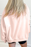 Light Pink love like Jesus Valentines Day Mock Neck Sweatshirt - Aaria Tees Aaria Tees