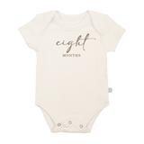 graphic bodysuit | eight months milestone taupe - Aaria Tees Aaria Tees