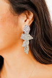 Electra Statement Earrings - Silver - Aaria Tees Aaria Tees