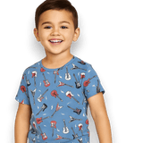 Electric Guitars Rockstar Summer Pajama Set Aaria Tees