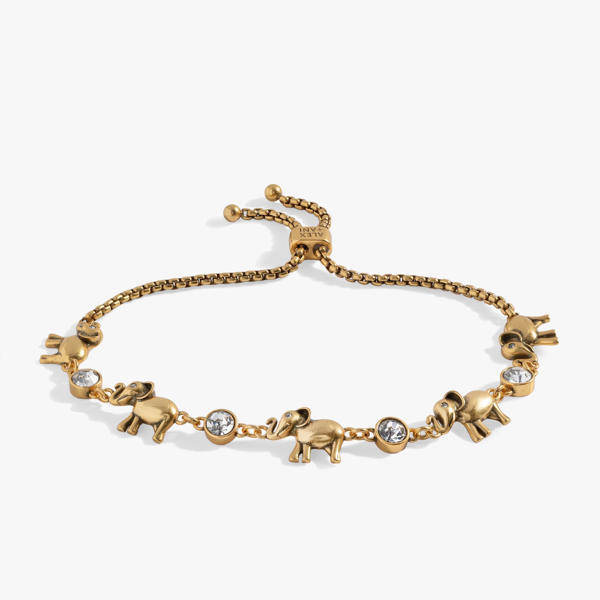 Elephant Crystal Bolo Bracelet - Aaria Tees Aaria Tees