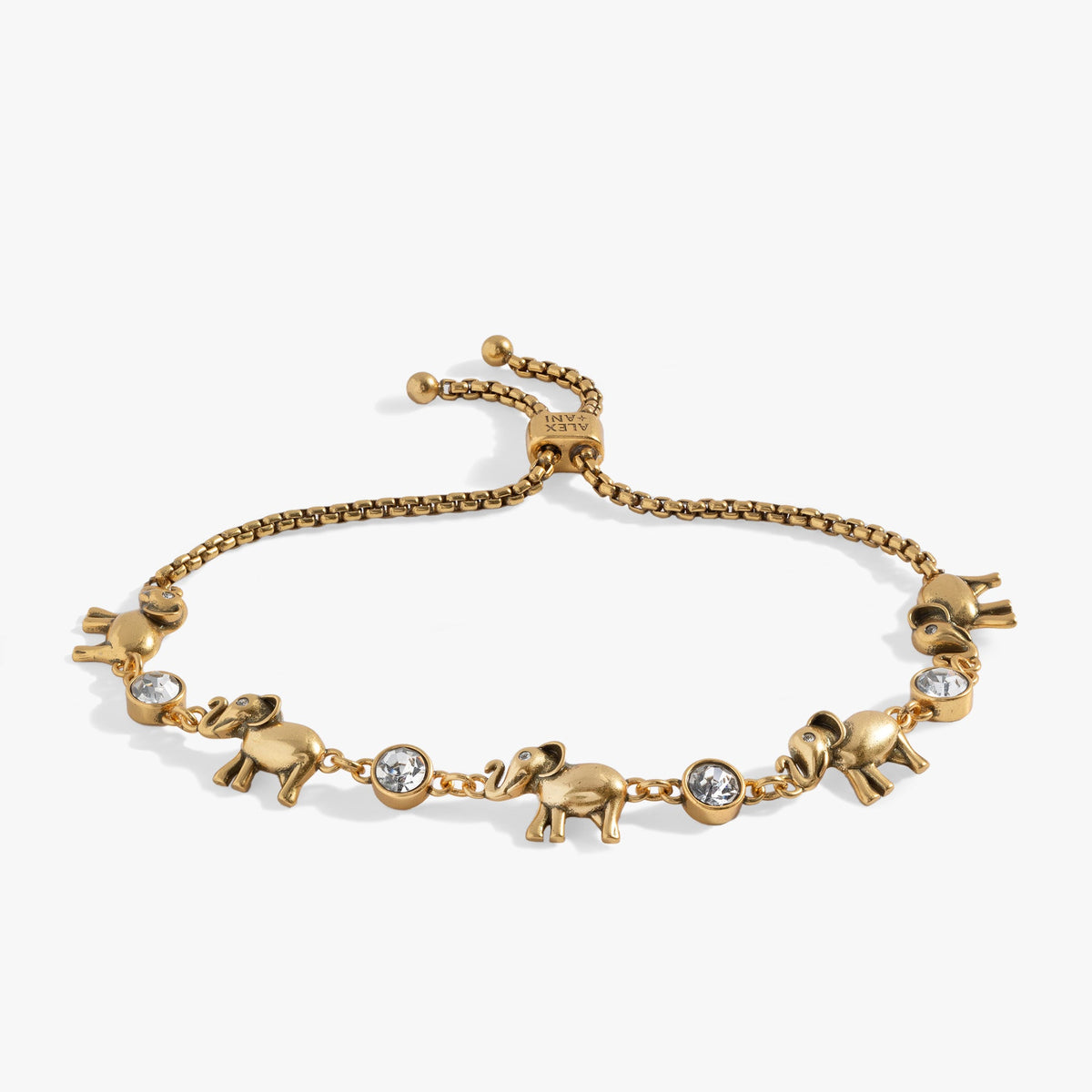 Elephant Crystal Bolo Bracelet - Aaria Tees