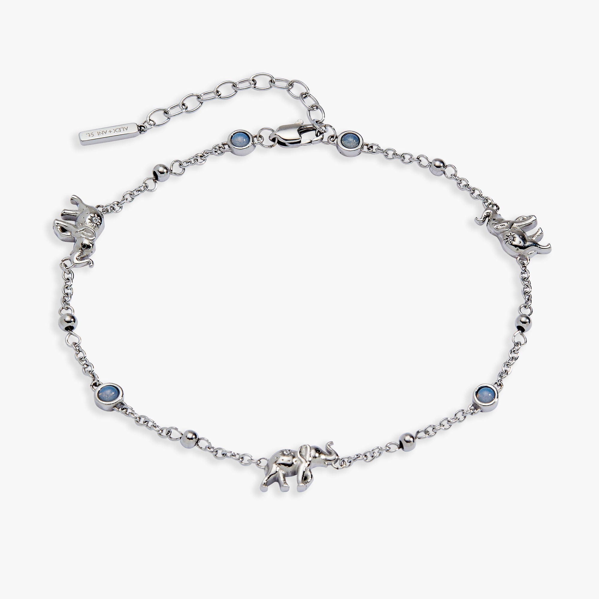 Elephant Inline Charm Anklet - Aaria Tees Aaria Tees