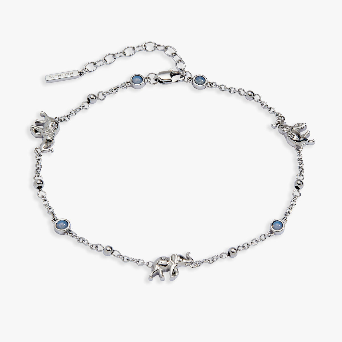 Elephant Inline Charm Anklet - Aaria Tees