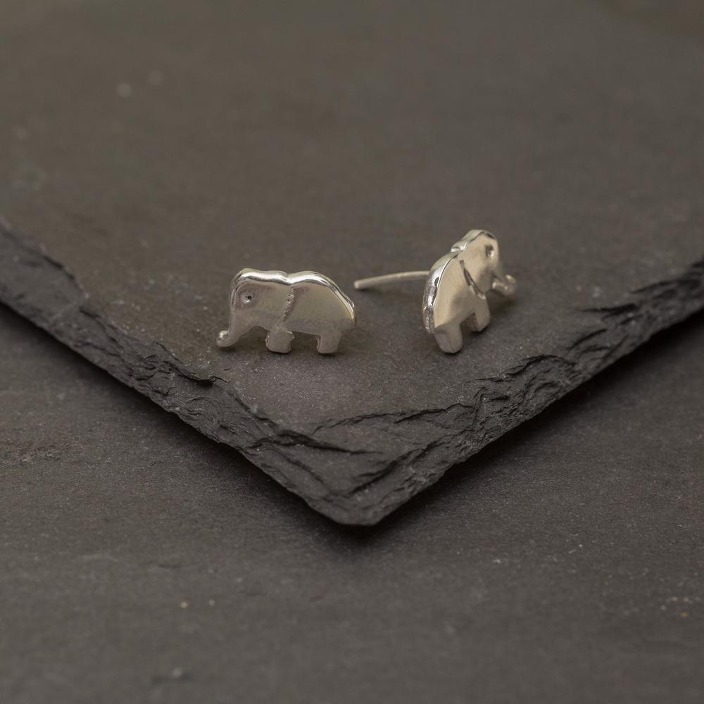 Elephant Sterling Earrings - Aaria Tees Aaria Tees