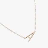 Initial A Precious Elongated Necklace - Aaria Tees Aaria Tees