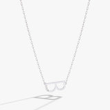 Initial B Precious Elongated Necklace - Aaria Tees Aaria Tees