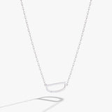 Initial D Precious Elongated Necklace - Aaria Tees Aaria Tees