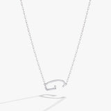 Initial G Precious Elongated Necklace - Aaria Tees Aaria Tees