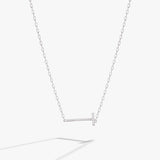 Initial T Precious Elongated Necklace - Aaria Tees Aaria Tees