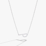 Initial P Precious Elongated Necklace - Aaria Tees Aaria Tees