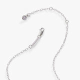Initial M Precious Elongated Necklace - Aaria Tees Aaria Tees